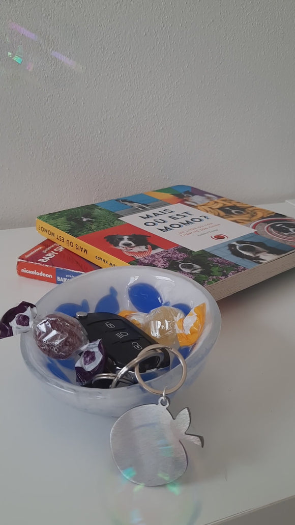 Portachiavi moto in acciaio inox personalizzato, artigianale